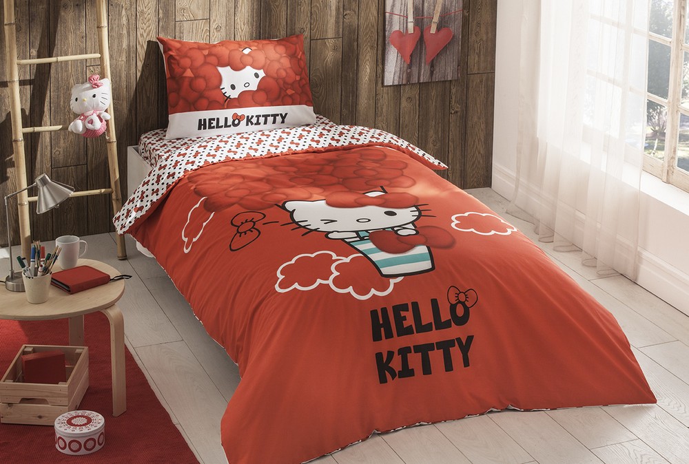 Детский комплект постельного белья TAC LIS.BRF NEV.TK HELLO KITTY BOW