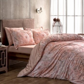 Комплект постільної білизни TAC DIG.SATEN NV.TK BLANCHE CK V01-PEMBE