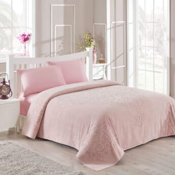 Махрове покривало/простирадло TAC YATAK ORTUSU KADIFE DAMA 220X200 A.GUL