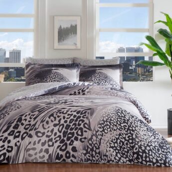 Комплект постільної білизни TAC SATEN DELUX NV.TK BERIO CK V05-GRI