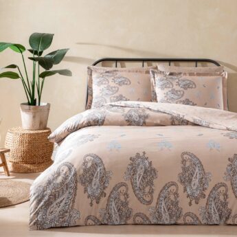 Комплект постільної білизни TAC SATEN DELUX NV.TK HERNA CK V02-BEJ