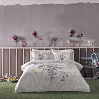 Двуспальный евро комплект TAC SATEN DELUX NV.TK CERELIA CK V01-SIYAH