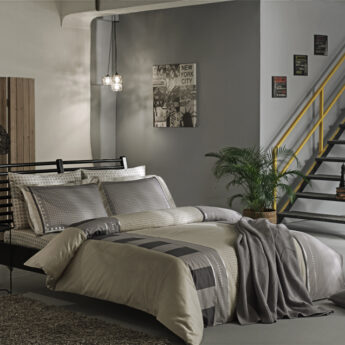 Двуспальный евро комплект TAC SATEN DELUX NV.TK MABEL CK V05-GRI